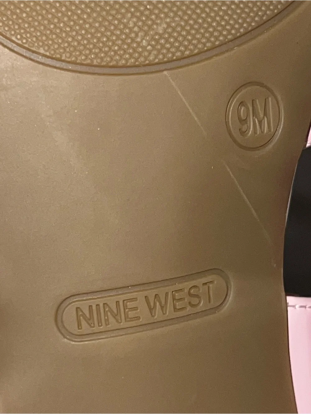 Nine west baby pink kitten-heel mule sandals Size 9.